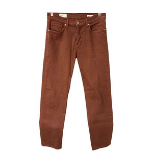 BLDWN Mens Modern Slim Jeans Brick Color Size 31 Cotton Blend, Pre-Owned